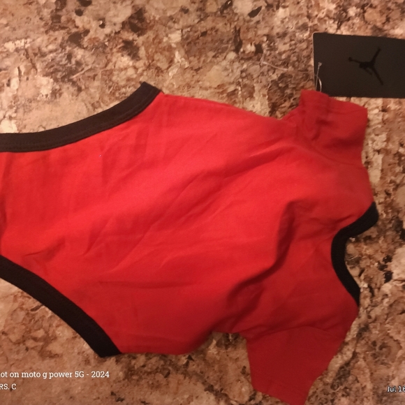 Jordan Red and Black Bodysuit with Stylish Design.New - Picture 6 of 7